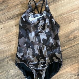 Girl’s Nike Camo Swimsuit